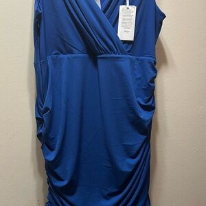 Elegant Blue Women's Dress